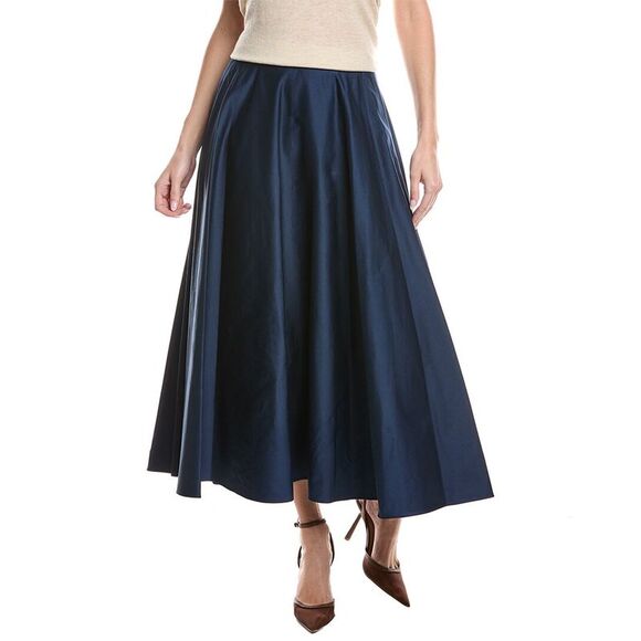 Lafayette 148 New York WomensHelena Midi Skirt Blue